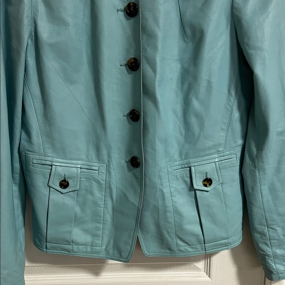 Carlisle Leather Blue Jacket - Picture 2 of 12